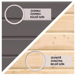 dřevěný domek KARIBU TALKAU 3 (83334) šedý