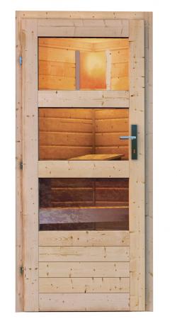finská sauna KARIBU SKROLLAN 3 (86308) s předsíní