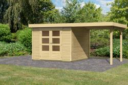 dřevěný domek KARIBU ASKOLA 3 + přístavek 240 cm (14441) SET