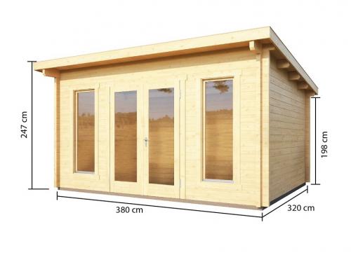 dřevěný domek KARIBU STAVANGER 1 (82875) natur